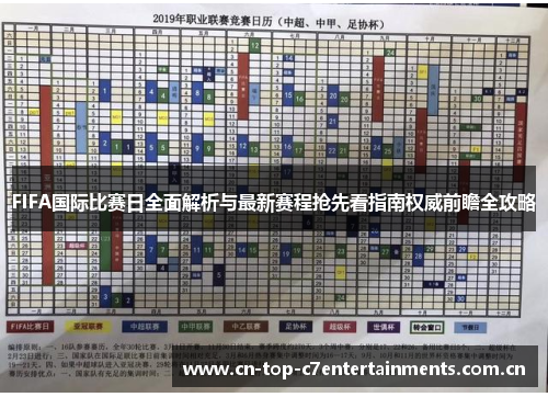 FIFA国际比赛日全面解析与最新赛程抢先看指南权威前瞻全攻略